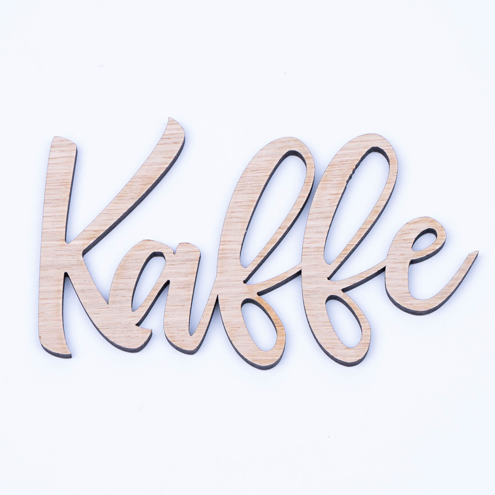 Kaffe skilte - Træskilt til vægdekoration